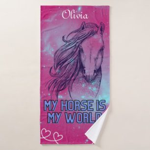 Mon cheval est mon monde Magenta  