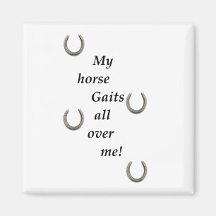 Mon Cheval Gaits Partout Sur Mon Aimant