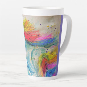 Mon Cheval Licorne Arc-en-Ciel Mug à Café Aquarell