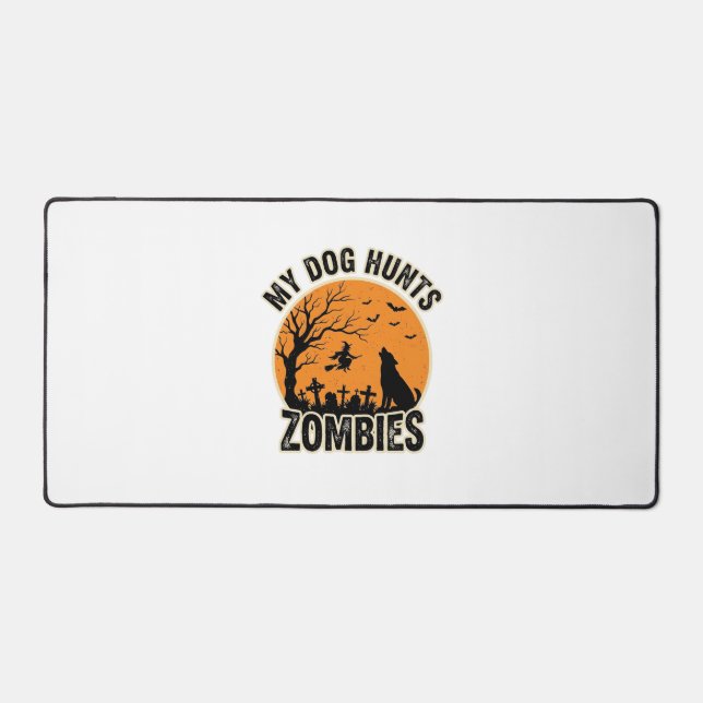 Mon chien chasse les zombies conception de chien H (Recto)