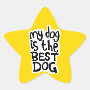 Mon chien est les meilleurs autocollants de chien