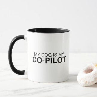 Mon chien est mon copilote Mug Chien Drôle Papa