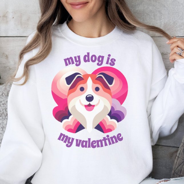 Mon chien est mon Sweatshirt Valentin (Créateur téléchargé)