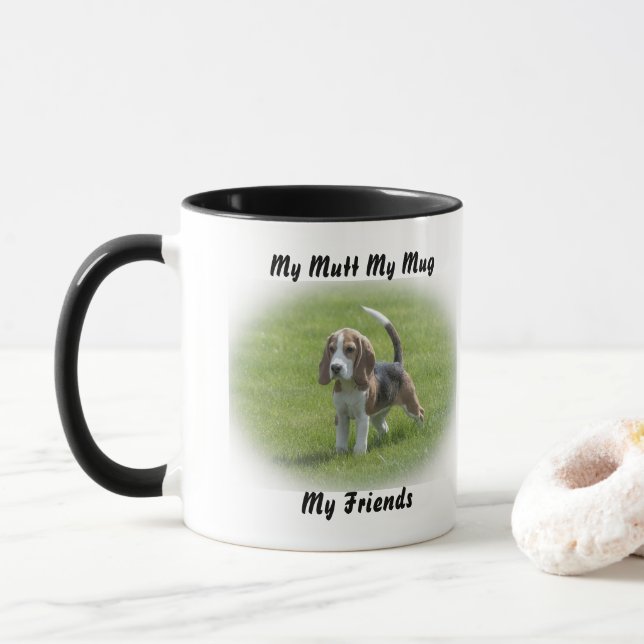 Mon clébard ma tasse mes amis. (Avec donut)