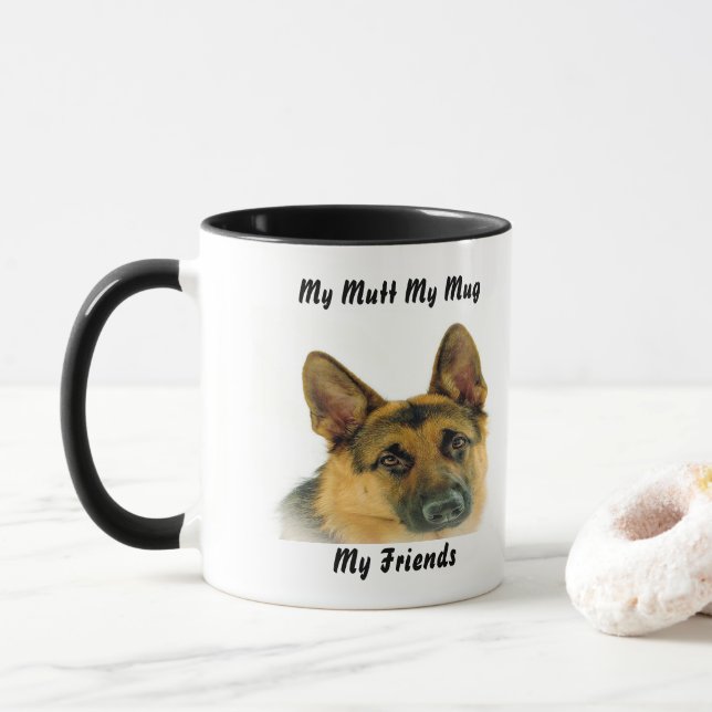 Mon clébard ma tasse mes amis. (Avec donut)