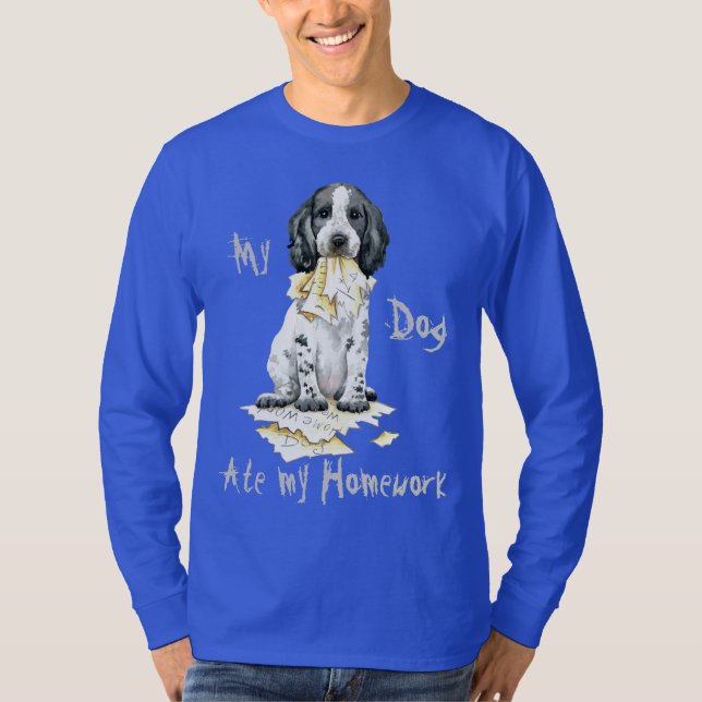 Mon Cocker Anglais A Mangé Mon T-shirt Maison (Devant)