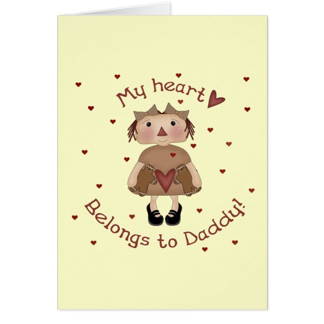 Mon coeur appartient à Daddy Raggedy Ann Valentine (Devant)