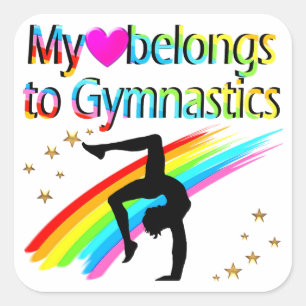 MON COEUR APPARTIENT À DES STICKERS GYMNASTIQUES