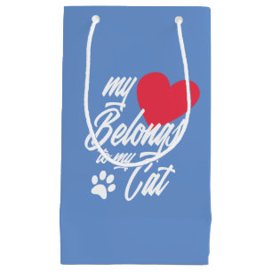 Mon coeur appartient à mon chat Valentine Sac cad