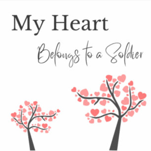 Mon coeur appartient à un autocollant de soldat