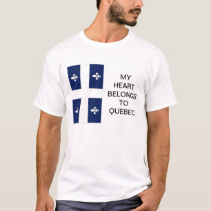 Mon coeur appartient au T-shirt de drapeau du