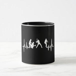 Mon Coeur bat Pour La Mug De Baseball