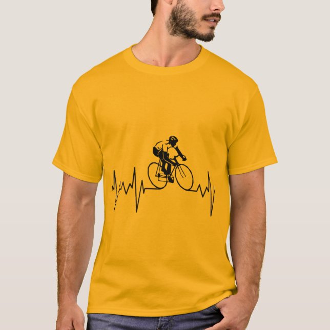 Mon Coeur bat pour le T-shirt cycliste (Devant)