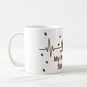 Mon cœur bat pour un mug à café