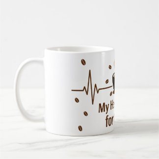 Mon cœur bat pour un mug à café
