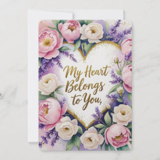 Mon coeur vous appartient cartes valentine