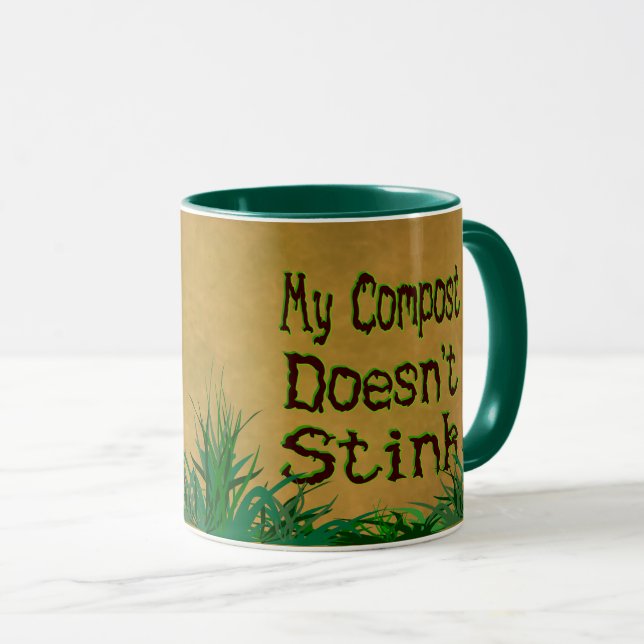 Mon Compost ne pue pas Funny Gardener Mug (Devant droit)