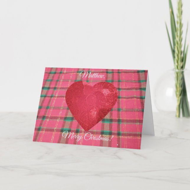 Mon copain, Carte de voeux de Noël pliée (Devant)