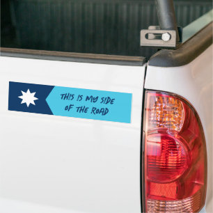 Mon Côté De La Route Minnesota Drapeau Sticker