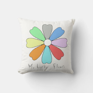 Mon Coussin de Jet de Fleur Chanceux