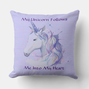 Mon Coussin Unicorne Purple Pastel