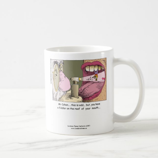 Mon Dentiste Juif Drôle café Mug (Droite)