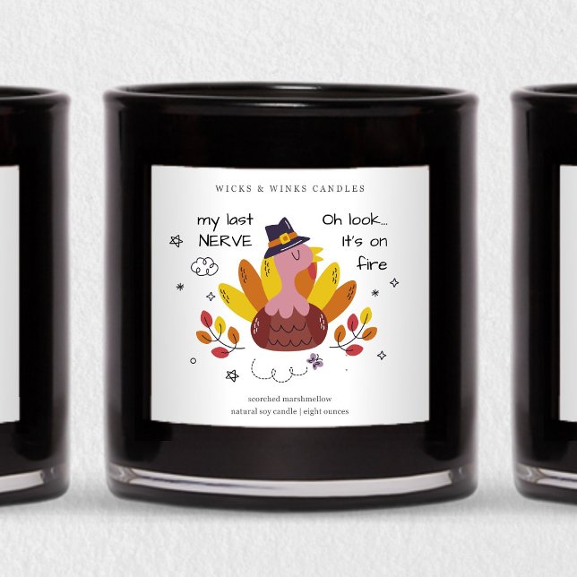 Mon Dernier Étiquette de la bougie de Thanksgiving (Créateur téléchargé)