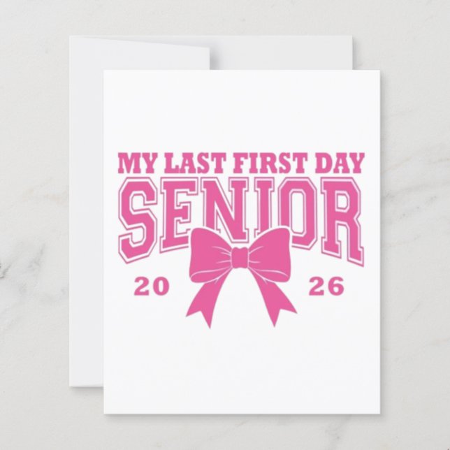 🎀 Mon Dernier Premier Jour Senior 2026 (Devant)