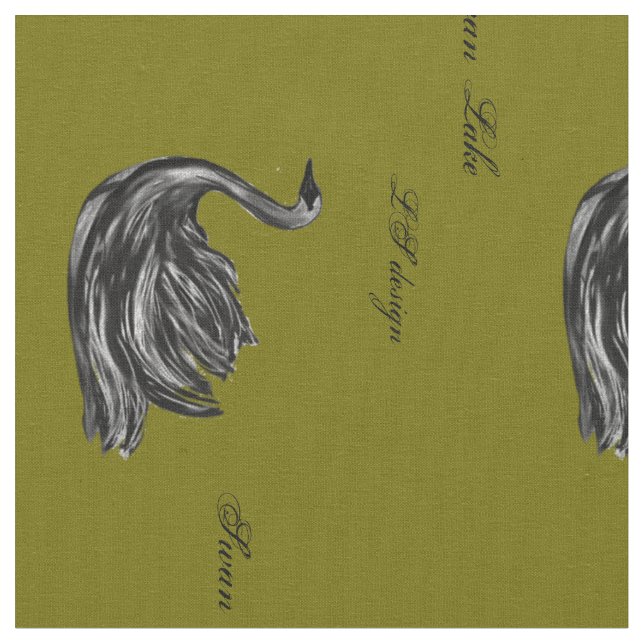 Mon dessin numérique Swan Lake LS sur ce tissu  (Fermer)