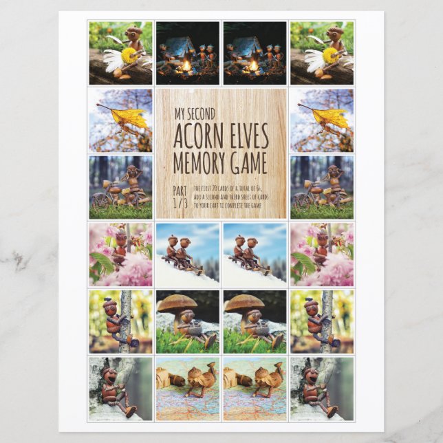 Mon deuxième jeu de mémoire Acorn Elves 1/3 (Devant)