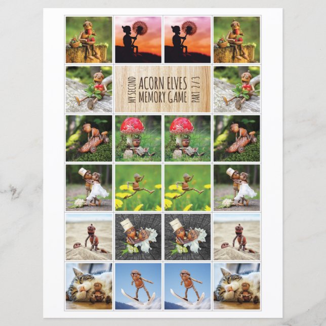 Mon deuxième jeu de mémoire Acorn Elves 2/3 (Devant)