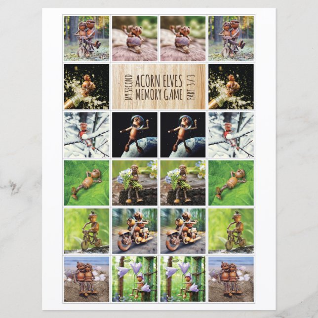 Mon deuxième jeu de mémoire Acorn Elves 3/3 (Devant)