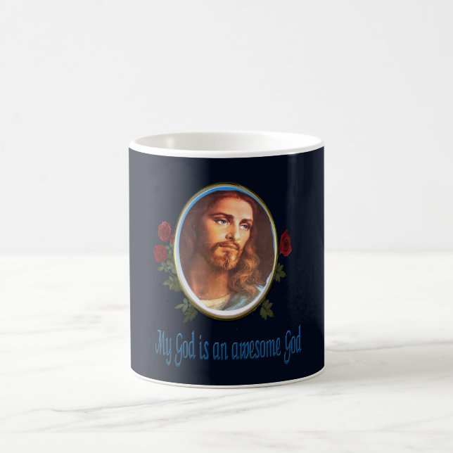 Mon Dieu est un dieu génial Christian Mugs (Centre)