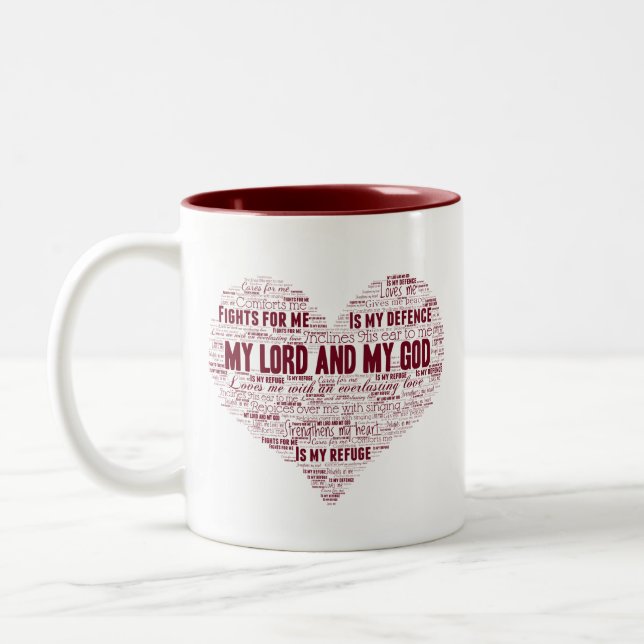 Mon Dieu m'AIME - 11 oz Mug (Gauche)