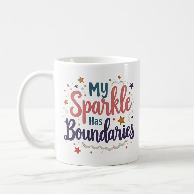 Mon Éclat a des Limites Mug Respect de Soi (Gauche)