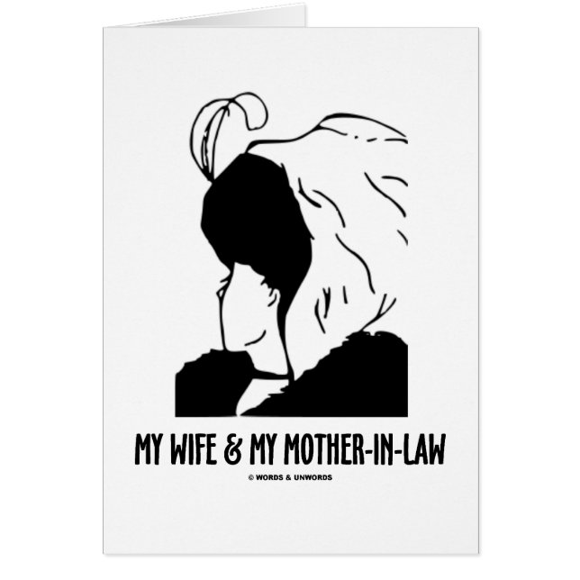 Mon épouse et ma belle-mère (illusion optique) (Devant)