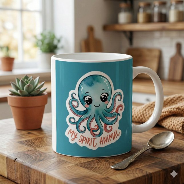 Mon Esprit Animal Octopus Mug (This adorable octopus mug would make a great gift! )
