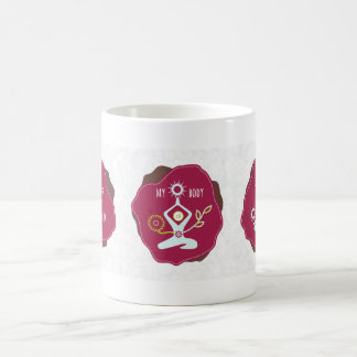 Mon esprit, mon corps, ma tasse de café blanc