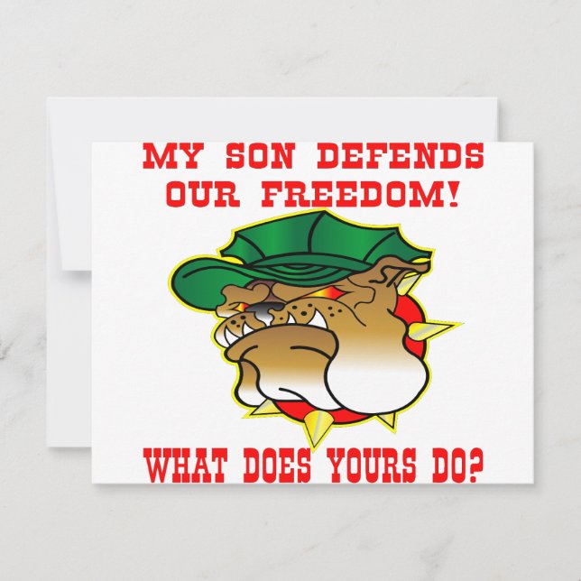 Mon Fils Défend Notre Liberté Ce Que Fait Votre Fi (Devant)