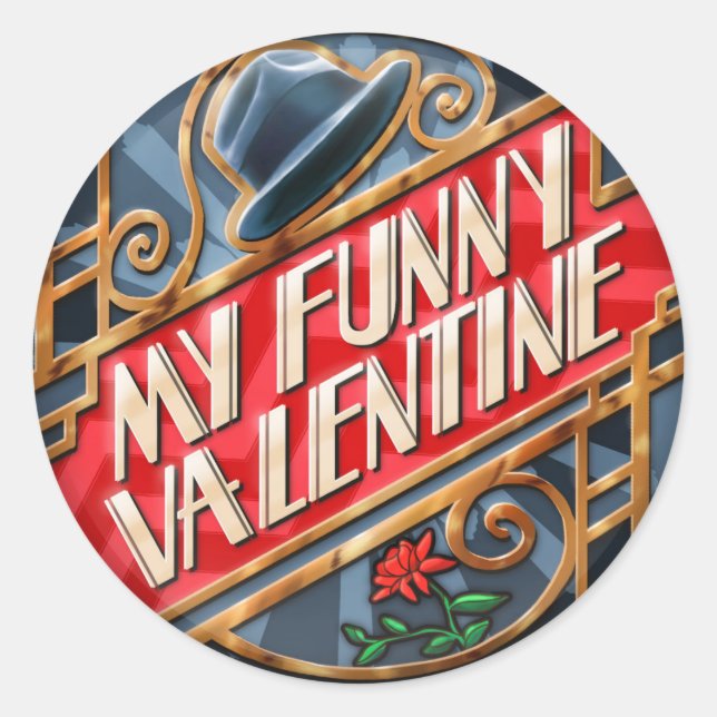 Mon Funny Valentine, Sticker (Devant)