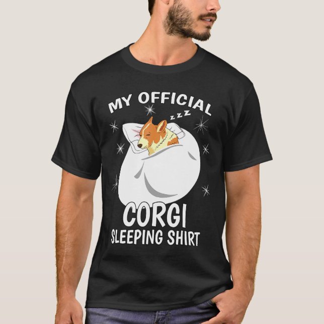 Mon haut de pyjama de sommeil officiel Corgi (Devant)
