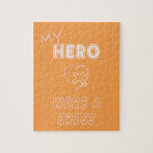 Mon héros portait une croix Puzzle Femmes chrétien
