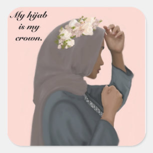 Mon hijab est mon auto-collant de couronne