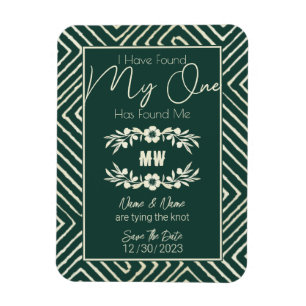 MON HOMME M'A TROUVÉ Magnet Mariage Tribal Africai