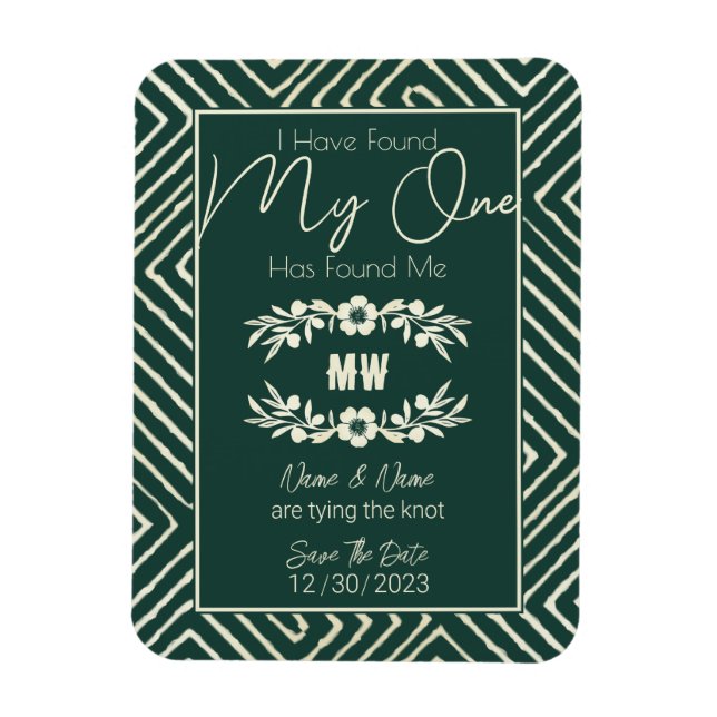 MON HOMME M'A TROUVÉ Magnet Mariage Tribal Africai (Vertical)