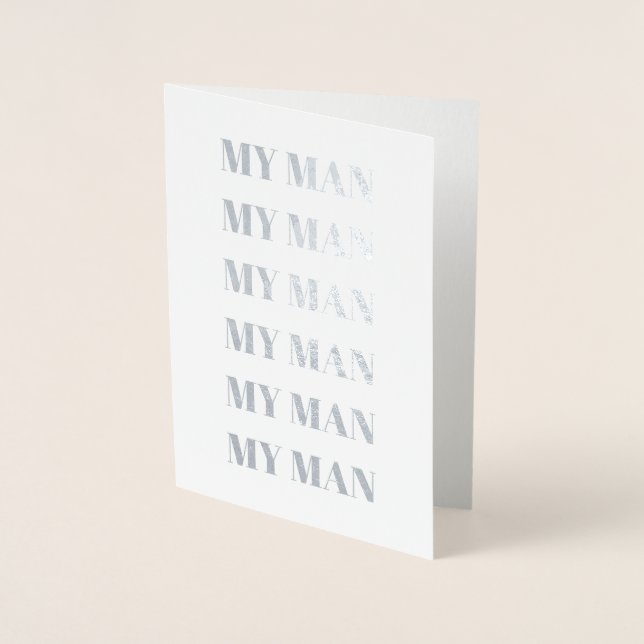 Mon Homme, Mon Homme, Mon Homme | Carte de vœux (Devant)