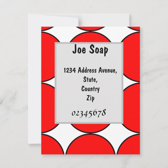 Mon invitation Joe Soapy (Devant)