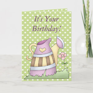 Mon jardin grandit Carte d'anniversaire