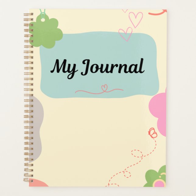 Mon Journal - Cœur Abstrait (Devant)
