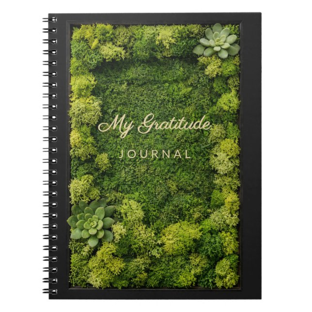 Mon Journal de Gratitude Aesthétique de la Mousse  (Devant)